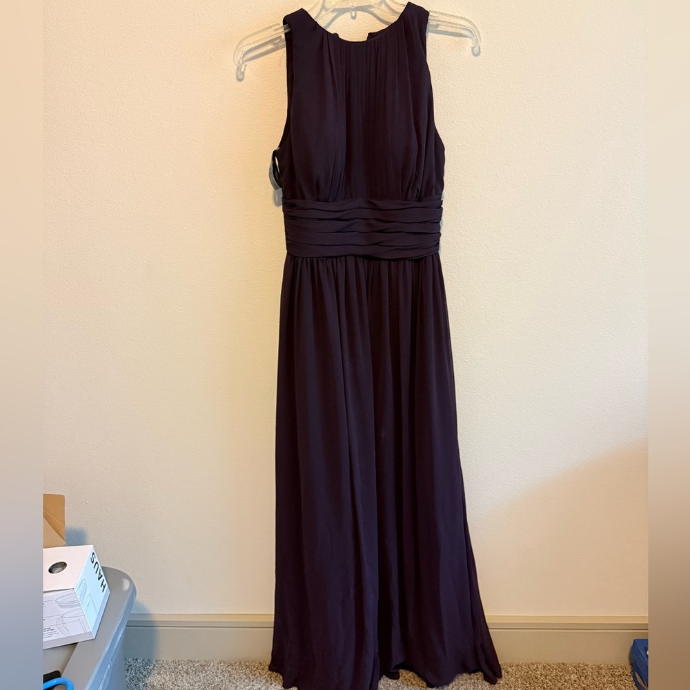 Bill Levkoff Deep Purple Maxi Dress